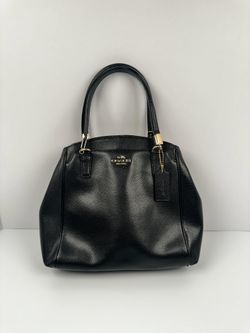 COACH Minetta Leather Shoulder Bag Black