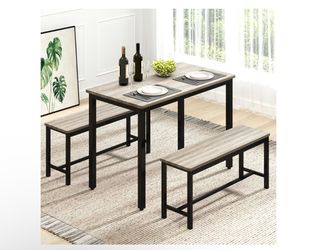 gray bench table
