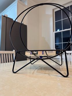 circular metal log rack Leñero metálico circular