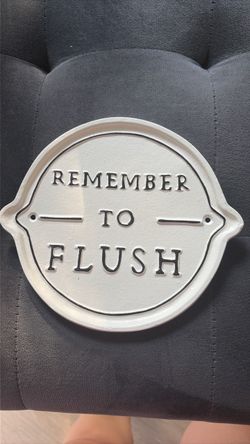 Hearth and Hand Remember To Flush Bathroom Wall Decor