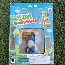 Yoshi's Woolly World + Light Blue Yarn Yoshi Amiibo