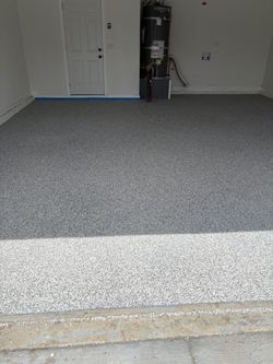 Epoxy floring and painting, driwall