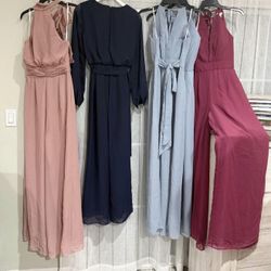 Women’s Jumpsuits/$15 Each Different Sizes Colors New 