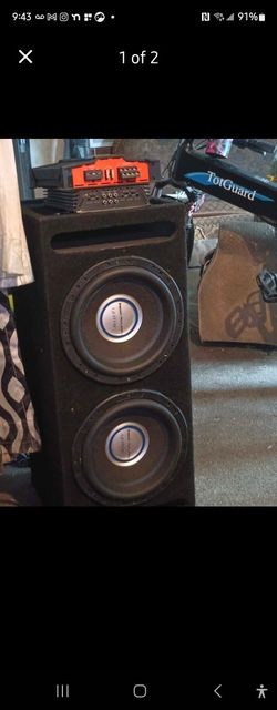 Two twelve, with box and amp, ready to go