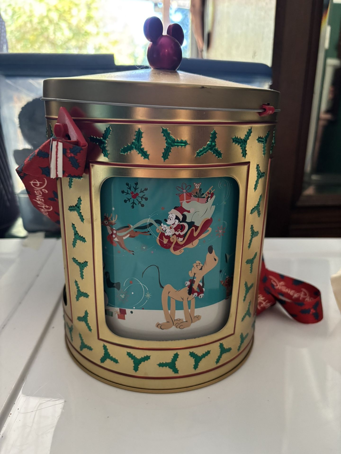 Musical Disney Christmas Popcorn Bucket 2024