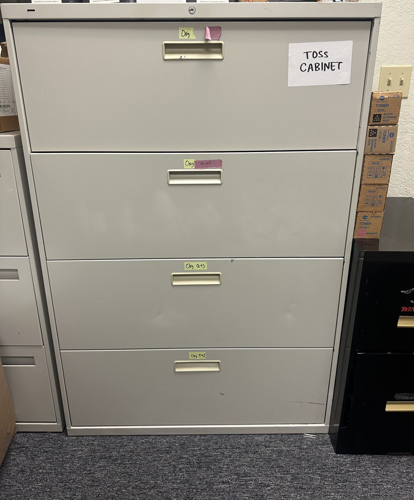 Free Filing Cabinets and Shelving Unit 