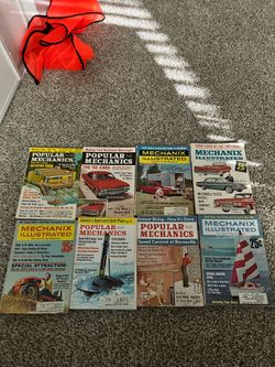 Vintage Popular Mechanics & Mechanix Illustrated Magazine Collection (1960–1970) – 8 Magazines