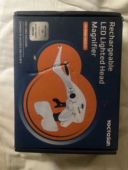 Voctosun rechargeable led lighted head magnifier