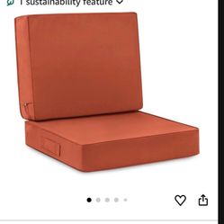 Patio outdoor cushions.     25 dollars