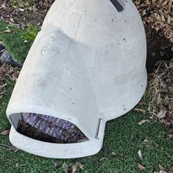 Dog House "Dogloo" with Microban, Indigo Taupe/Black, Medium