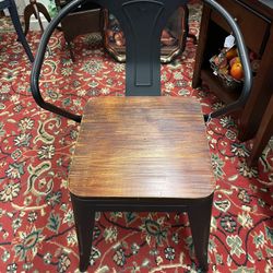 Wood And Metal Chair