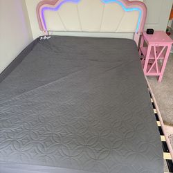 Full size bed and mattress