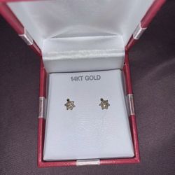 14k Yellow Gold Children’s Turtle Earrings