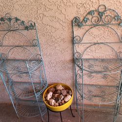 Vintage Metal Plant Stands 