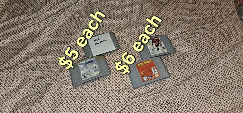 N64 Nintendo 64 Games $5 $6 Each