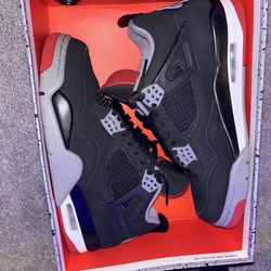 Air Jordan Retro 4 black red cement