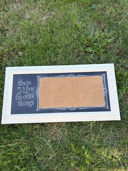 Framed Chalkboard and Cork Board Combo