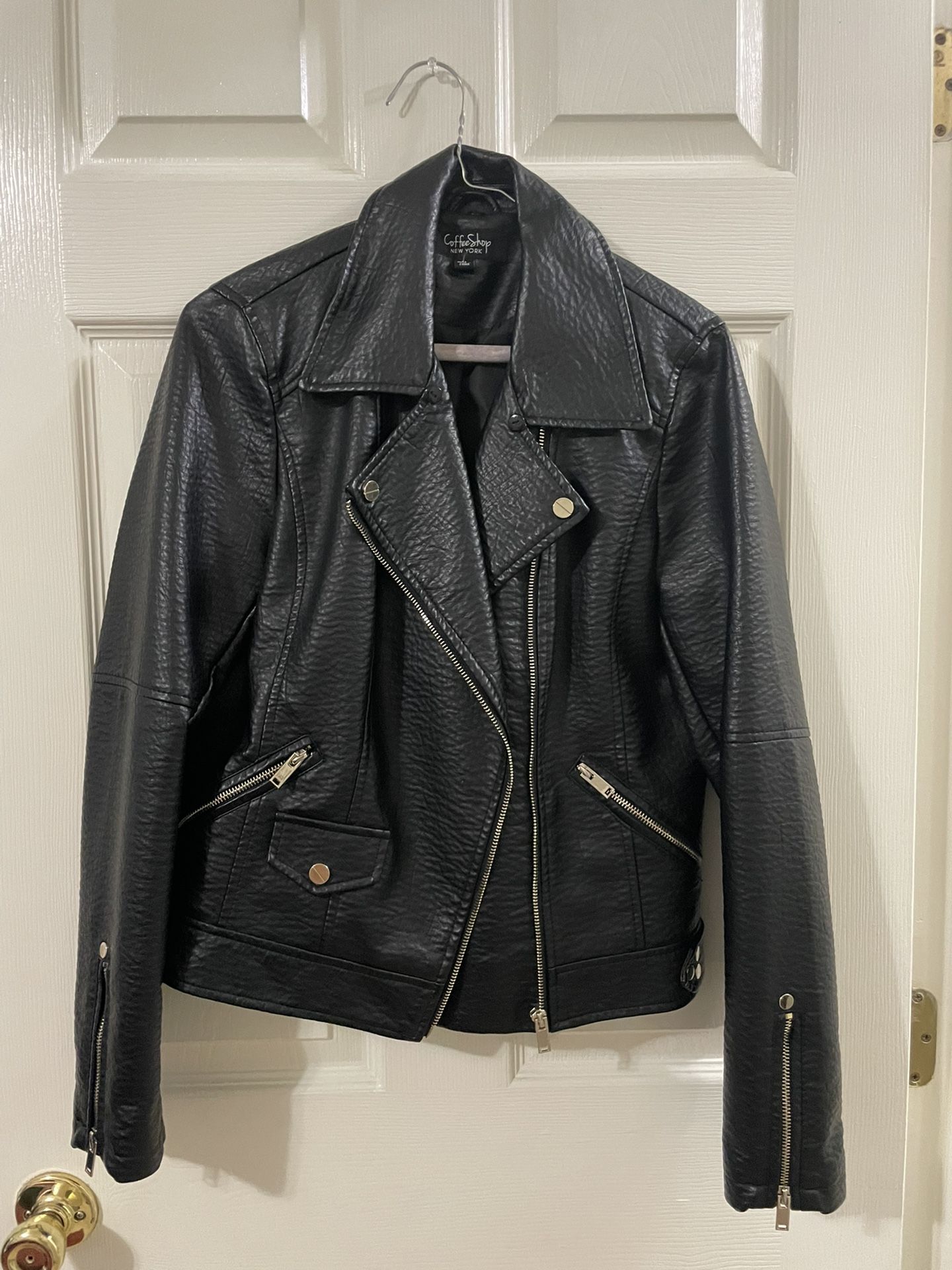 Faux Leather Jacket SIZE M