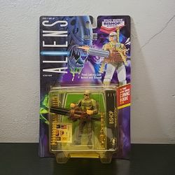 NIB Aliens Action Figure Space Marine Bishop Android -Kenner 1992 (9a)