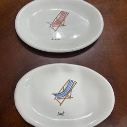 Beach theme Plates