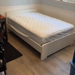 Full Size Platform Bed With Mattress 