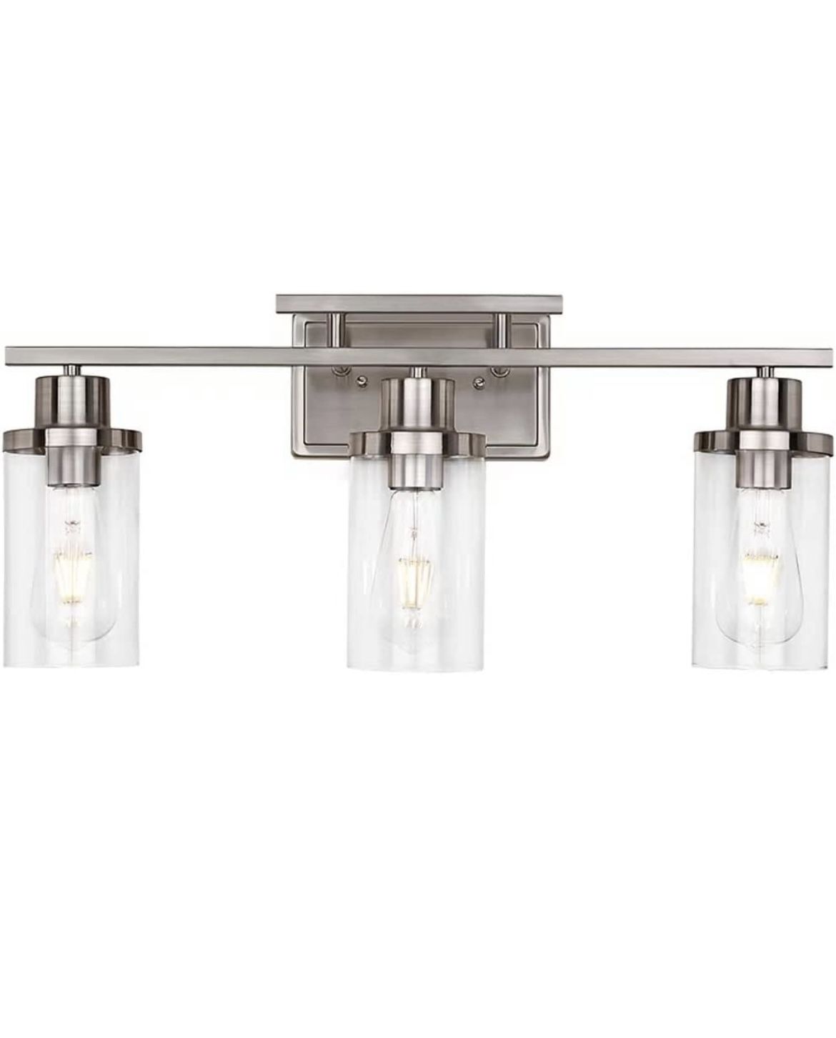 Farmhouse 3 Light Brushed Nickel Wall Sconce 