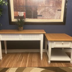 Farmhouse SofaTable & Side Table