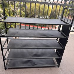 5-Tier Shoe Rack - Holds 20-25 Pairs (Used)
