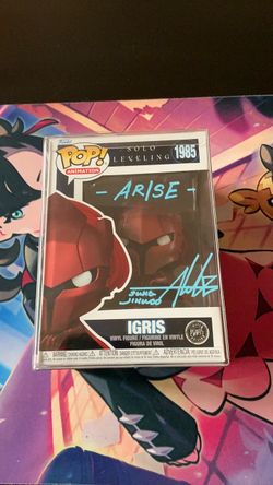 Funko Pop Solo Leveling Igris #1985 Signed and authenticated