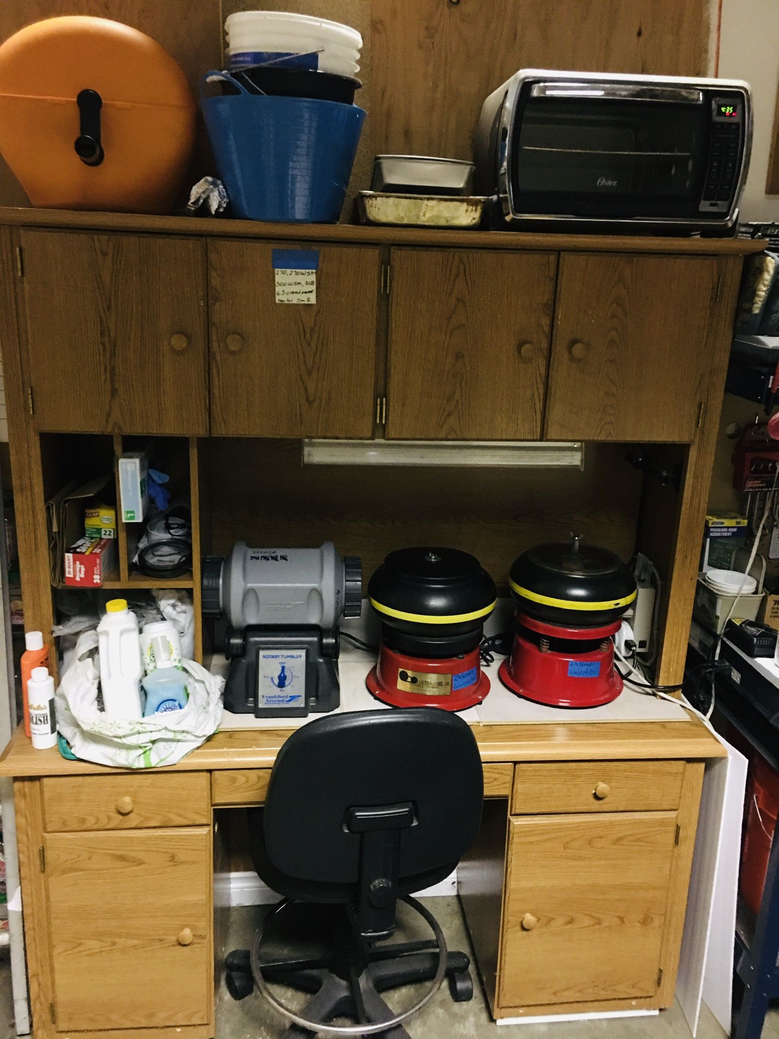 Hobby Hutch, Gun Cabinet, Metal Reloading Cabinet