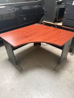 3 Corner Office Desks with Cherry Wood Top