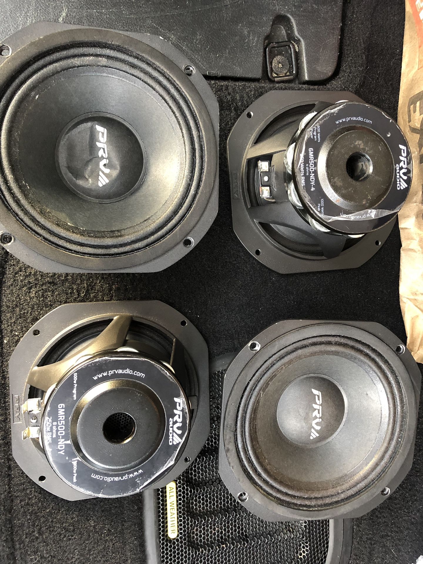 PRV Audio 6MR500-NDY-4 6-1/2" Neodymium Midrange Woofer 4 Ohm
