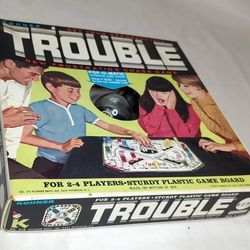 Trouble Pop-O-Matic Vintage 1965 Board Game  COMPLETE 