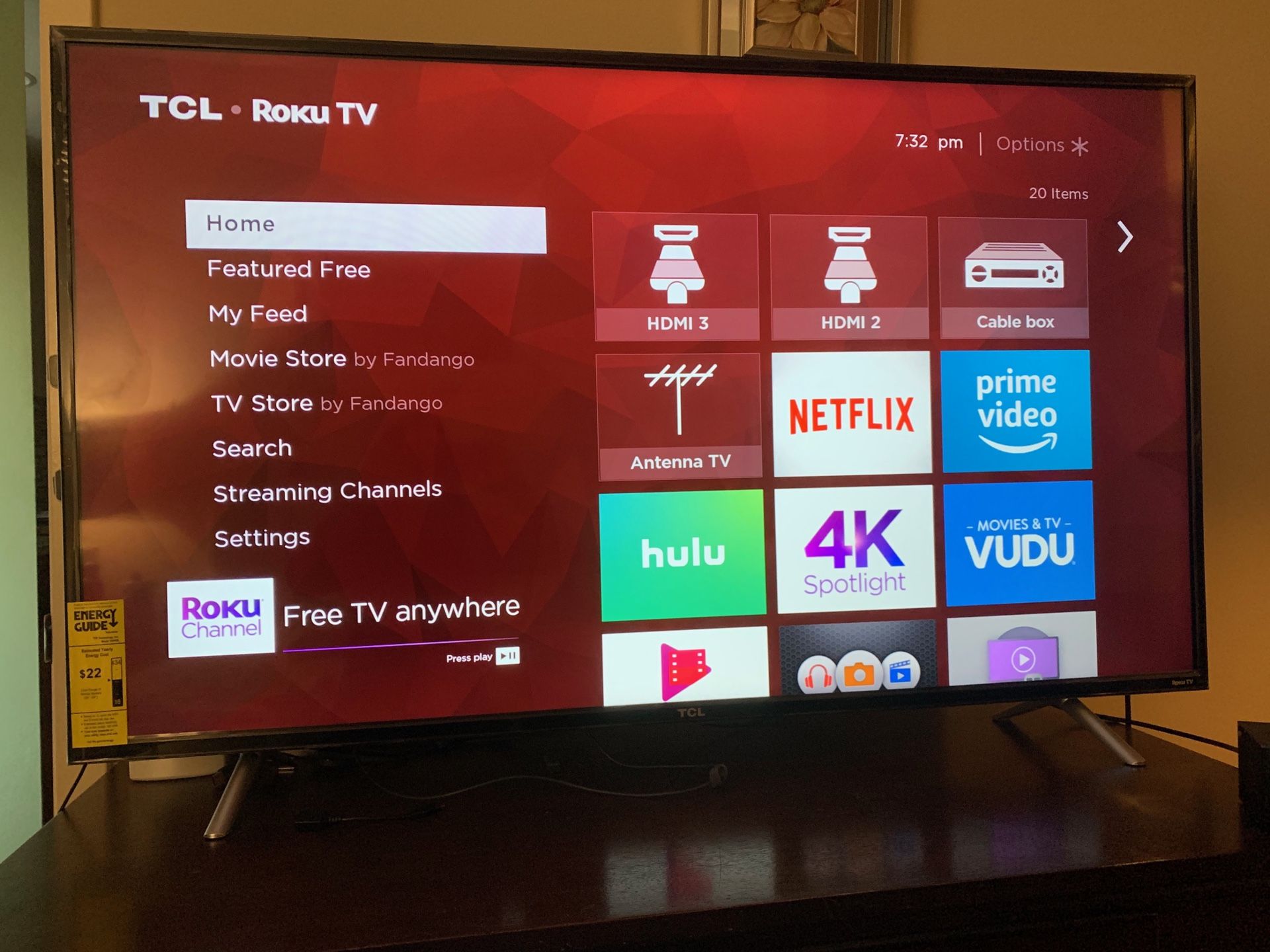 TCL - 55” Class - LED - 4 Series - Smart - 4K UHD TV With HDR Roku TV