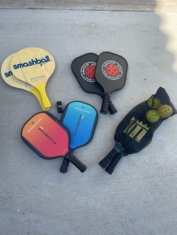 Pickleball and Smashball Paddle Set with Balls