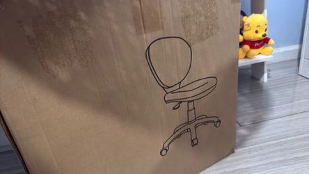 light blue office/rolling chair