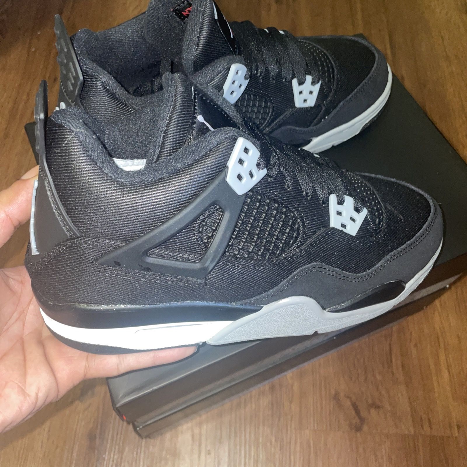 Jordan 4 Black Canvas