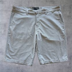 TravisMathew Golf Shorts Mens 40 Grey Micro Stripe All In Performance Stretch TM