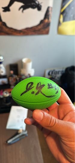 Jaylen Key signed mini football