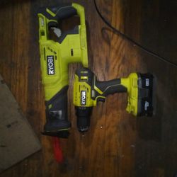 Ryobi Sawzall & Drill 