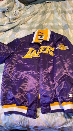 Starter LA Lakers Satin Bomber Jacket size 2xl
