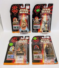 Star Wars Episode I Action Figures Lot of 4