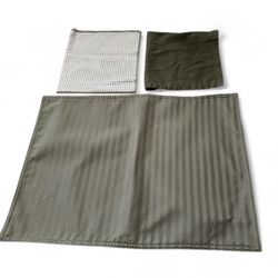 Set of Green  Cloth Napkin & Placemats