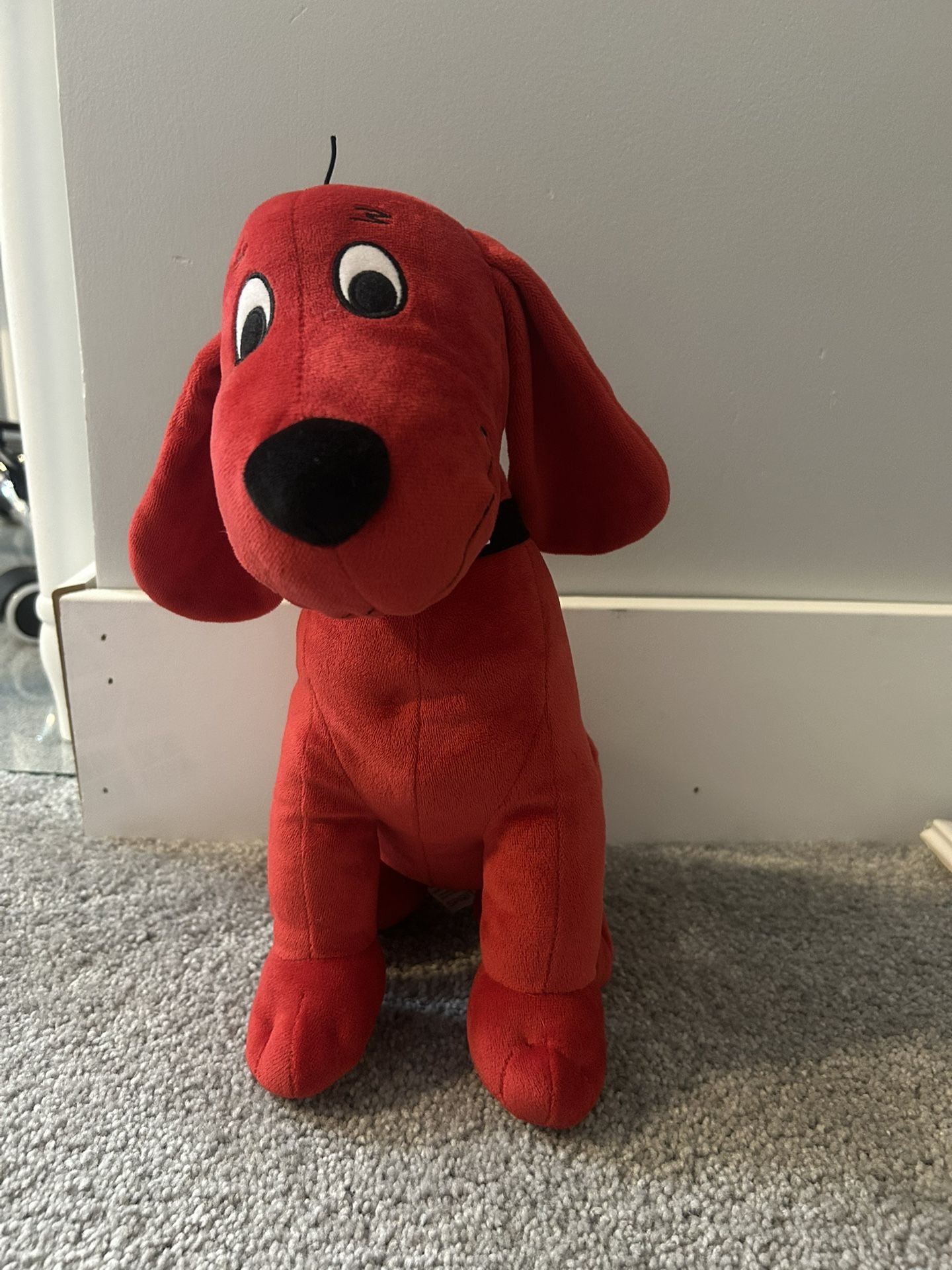 Clifford The Big Red Dog Plush Stuffed Animal 12" In Good Cond