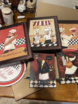Chef Decor Kitchen $75 Or Best Offer!