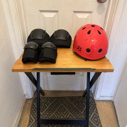 Youth Helmet And Pads Knee/Elbow Set 