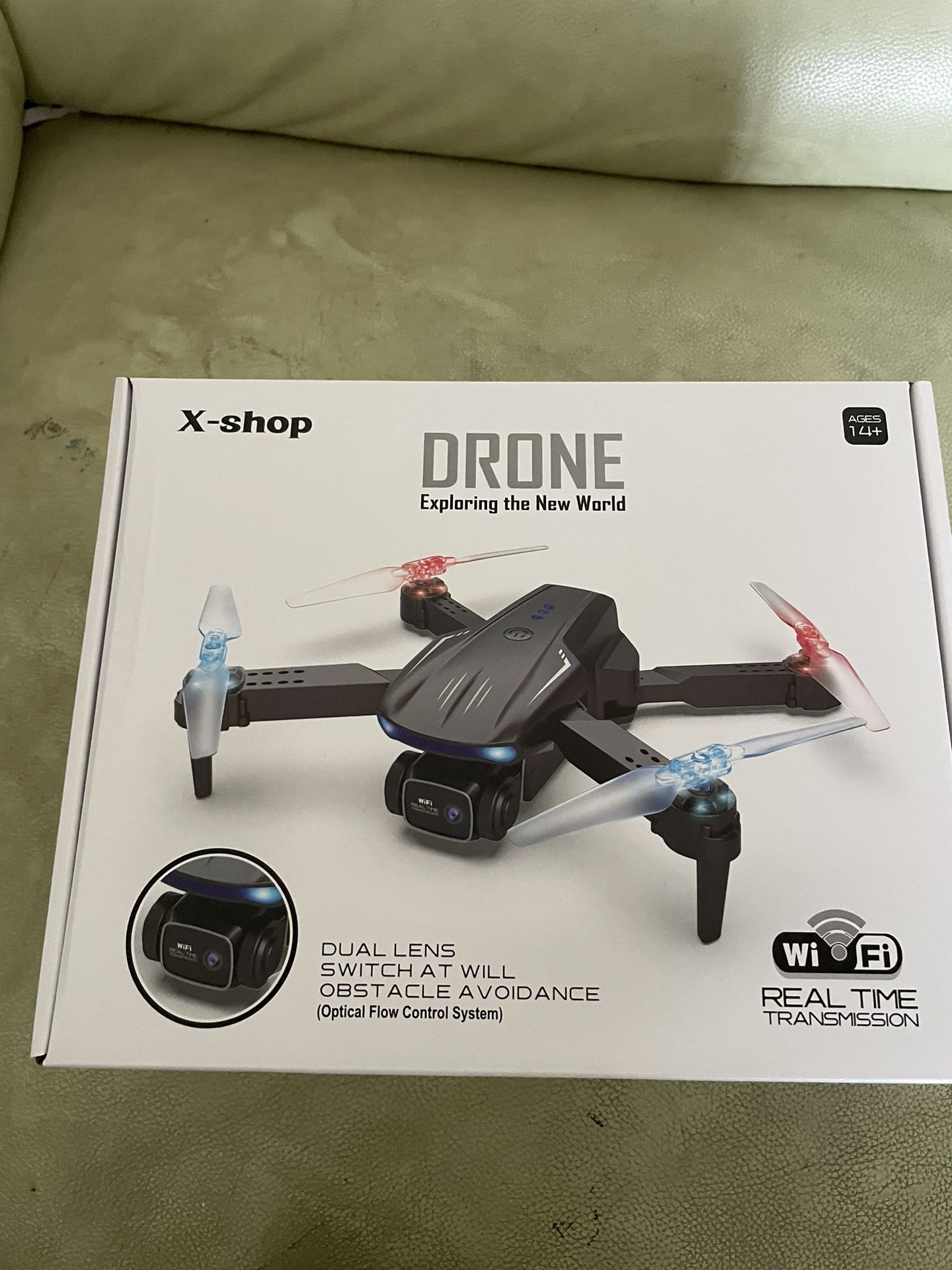 Drone with Camera 1080P HD, FPV Mini Drones for Kids Adults with 2 Batteries, Toys Gifts for Kids Beginners with One Key Take Off/Landing, Altitude Ho