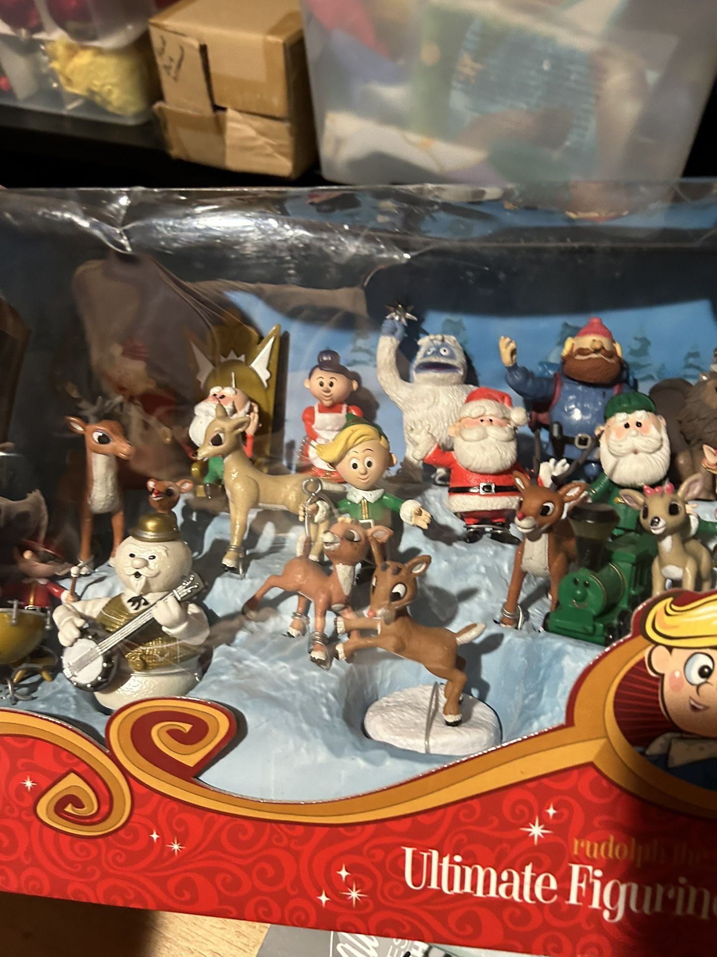 Rudolph the red nose, reindeer, ultimate figurine collection