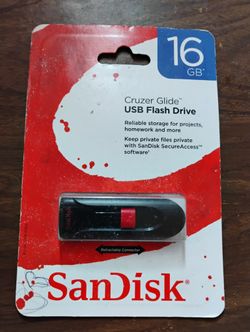 SanDisk Cruzer Glide 16GB USB Flash Drive