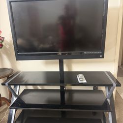 Vizio TV with TV stand together 